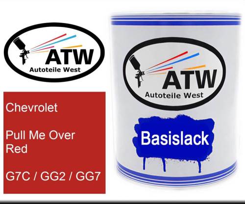 Chevrolet, Pull Me Over Red, G7C / GG2 / GG7: 1L Lackdose, von ATW Autoteile West.